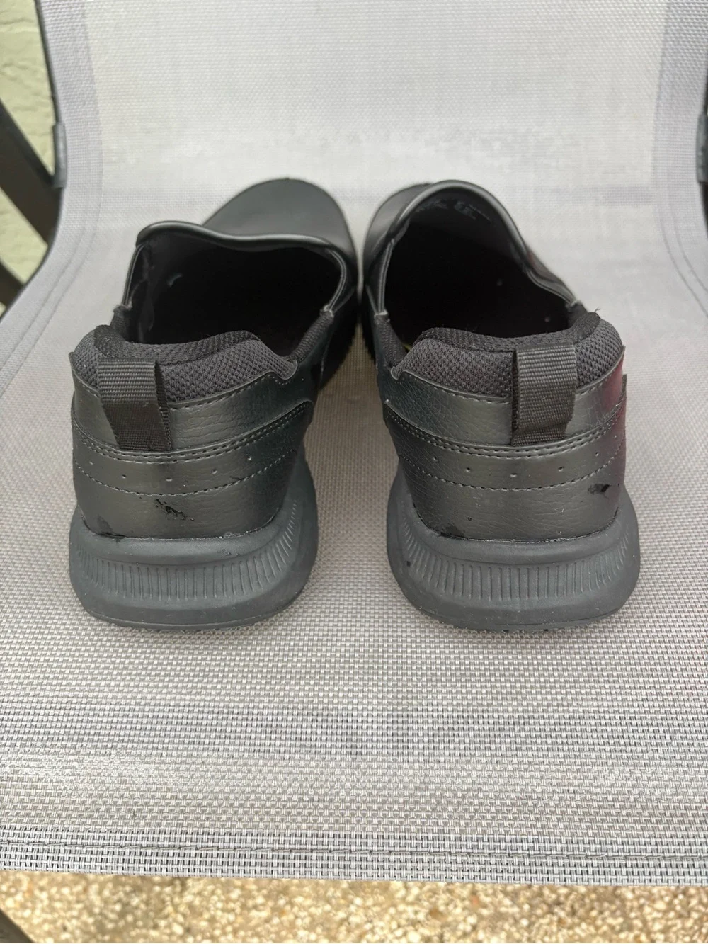 Men's Black TredSafe slip resistant Slip-On Comfort Work Shoes